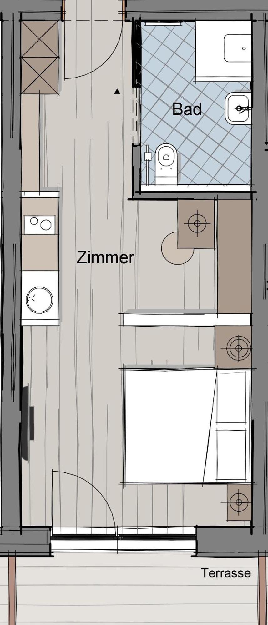 B&B Boutique Apartment Oberwiesen Brunico Rom bilde